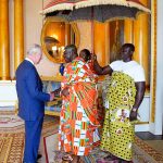 King Charles' Coronation: Asantehene Arrives In The Buckingham Palace